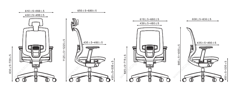 Pi & Parker、HY-E1062产品详情|网布会议椅|办公椅|办公家具