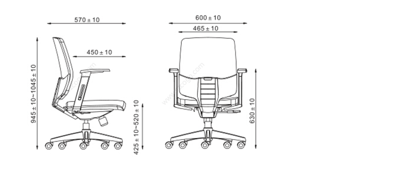 布面职员椅、HY-E1064产品详情|布面职员椅|办公椅|办公家具